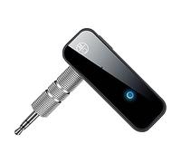 Cuifati Receptor Transmisor Bluetooth 5.0 2 en 1, Adaptador AUX Inalámbrico de 3,5 Mm para TV Estéreo del Hogar del Automóvil, Adaptador de Audio Bluetooth para Auto con Batería de Larga Duración,