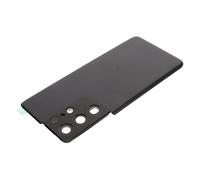 Cuifati Reemplazo de la Cubierta Trasera de Vidrio para S21 Ultra con Lente de Cámara, Adhesivo Preinstalado, Kit de Reparación de Fácil Instalación para la Carcasa del Panel de la Puerta Trasera de