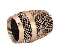 Cuifati Rejilla de Malla con Cabeza de Bola de Micrófono Dorada, Repuesto de Diámetro Interior de 37 Mm y 1,5 Pulgadas para Baier 780 790, Veda M3 M5, Cubierta de Rejilla de Micrófono de Acero