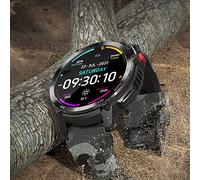 Cuifati Relojes Inteligentes para Hombres, Relojes Inteligentes Militares Al Aire Libre 1.6in Ultra HD LCD, Reloj Deportivo con Rastreador de Ejercicios, para iPhone para