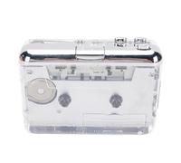 Cuifati Reproductor de Casete Portátil, Convertidor de Casete USB C a MP3 Mecanismo de Rueda de Cobre Incorporado Rebobinado Automático con Auriculares Retro para Conversión de Música