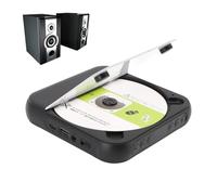 Cuifati Reproductor de CD Portátil con Altavoces BT y Dual Estereo, Retro Desktop CD Music Players, Admite la Entrada Aux USB de CD para Hacer Ejercicio en el Hogar