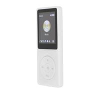 Cuifati Reproductor MP3 MP4 HiFi LCD de 1,8 Pulgadas, de Audio Digital Portátil para Estudiantes, Deportes, Correr, Batería de 8 Horas, Soporte de 32GB (White)