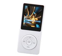 Cuifati Reproductor MP3 MP4 Portátil de 8GB con Pantalla de 1,8 Pulgadas, 64GB Ampliable, Batería de 30H, Radio FM y Grabadora de Voz, Reproductor de Música Deportiva (White)