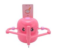 Cuifati Robot de Dibujo Inteligente, Robot de Dibujo Educativo de la Iluminación del Arte Infantil, Interactivo Mágico Pintingrobot con 100 Cartas y 2 Bolígrafos, Dibujo Robot para Niños (Rosa roja)