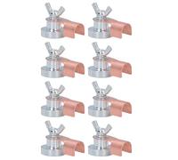 Cuifati Soldadura Clamp/Holder de Conexión a Tierra Magnética, Máquina de Soldadura Magnética Segura Portátil Clamp/Holder de Suelo 8 Metal de Alta Eficiencia para Postes (Tamaño pequeño (21x17cm /