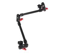 Cuifati Soporte de Cámara con Brazo Mágico Articulado de 22 Pulgadas, Brazo de Fricción Articulado de Doble Cabeza Esférica con Tornillos de 1/4", de Micrófono de Aleación de Aluminio para Luz LED,