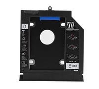 Cuifati Soporte de Carcasa para Disco Duro HDD SSD de 7 Mm y 9 Mm para Portátil, con Cubierta de Aleación de Aluminio para E5-572G, E5-571G y V3-572G.