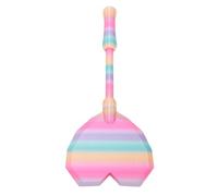 Cuifati Soporte para Varita de Tarjeta de Crédito Impreso en 3D, Divertido Diseño de Corazón, Varita Tap to Pay para Pagos sin Contacto y sin Esfuerzo, 14 Pulgadas (arcoíris)