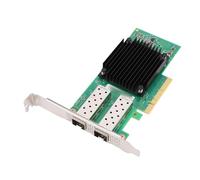 Cuifati Tarjeta Adaptadora de Red Ethernet de 2 Puertos, Tarjeta de Red PCIe de 2 Puertos SFP28 de 2X 25G con Conjunto de Chips 5 EN, para Centros de Datos y Aplicaciones de Computación