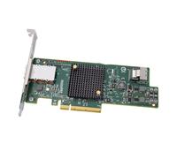 Cuifati Tarjeta Controladora PCIe HBA de 6 GB/s Controlador SAS Serial ATA de 8 Puertos PCIe 3.0 X8 LSISAS2308 Puertos Externos Internos SFF8087 SFF8088 0 1 10 1E Compatible con VMware