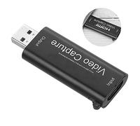 Cuifati Tarjeta de Captura de Video 4K a USB 2.0, Grabadora de Juegos Plug and Play HD 1080P para, Dispositivo de Transmisión en para Enseñanza de Conferencias, Imágenes Médicas, Compatible con OS