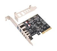 Cuifati Tarjeta de Expansión PCIe de 5 Puertos a USB 3.0 y Tipo C, 2 Puertos USB 3.0 y Tipo C, Tarjeta PCI Express Interna de 10 Gbps para PC de Escritorio, Soporte para Sistemas Wins