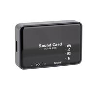 Cuifati Tarjeta de Sonido Externa USB, Sonido Envolvente Virtual 7.1 DAC de 32 bits de 192 KHz para PC para Juegos, con Conector para Auriculares de 3,5 Mm y Refuerzo de de 24 DB
