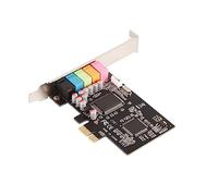 Cuifati Tarjeta de Sonido, Tarjeta de PCI Express de 6 Canales con CD de Controladores, para Computadoras PC Wins 7 Vista X P 32 de 64 bits