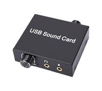 Cuifati Tarjeta de Sonido USB Externa, Adaptador de USB de 16 bits y 48 KHz con Conector para Auriculares y Micrófono de 3,5 Mm para PC, Portátil, OS X, OS,