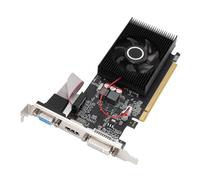 Cuifati Tarjeta Gráfica para PC de Escritorio DDR3 de 1 GB, VGA, DVI, Compatible con Dos Pantallas, Ventilador de Refrigeración Silencioso con Arquitectura Fermi para Carcasas de