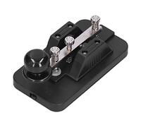 Cuifati Tecla de Código Morse con Zumbador Herramienta de Práctica CW Entrenador Manual de Telégrafo Tapper para Principiantes Hierro ABS Cable de Datos Duradero y Fácil de Transportar para