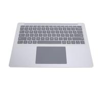 Cuifati Teclado de Repuesto para Reposamanos para Computadora Portátil 3 4 5 1951 de 13,5 Pulgadas, Teclado US de Tamaño Completo con Panel Táctil, Ultradelgado para Reposamanos (Silver)