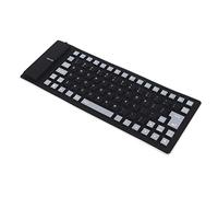Cuifati Teclado de Silicona de 85 Teclas, Teclado con Cable USB Suave, Silencioso, Impermeable, Portátil, Plegable, con Bolsa de Transporte, Enrollable a Prueba de Polvo Que Ahorra Espacio para