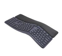 Cuifati Teclado Ergonómico Inalámbrico, Diseño Dividido con Inclinación Ajustable y Reposamuñecas de Gran Tamaño, Bluetooth y Modo Dual 2.4G, Recargable por USB, para 10 8 7