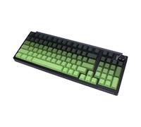 Cuifati Teclado Mecánico Inalámbrico, 3 Modo BT 2.4Ghz USB C Hot Swappable Mechanical Keyboard, Iluminación Lateral RGB, Diseño Compacto de 75% de 98 Kileyas para PC Tablet Laptop (Degradado Verde)