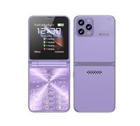 Cuifati Teléfono Celular con Tapa para Personas Mayores, Botón Grande, Sonido Fuerte, Pantalla Dual de 2,6 Pulgadas, 4 Tarjetas, 4 Teléfonos Móviles con Tapa en Espera 2G con Marcación