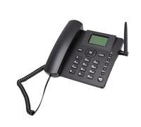 Cuifati Teléfono de Escritorio gsm Dual SIM, Teléfono Inalámbrico Inalámbrico con Antena Red 2G 850/900/1800/1900MHz, con Radio Despertador para Centro de Llamadas de Oficina en Casa