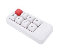 Cuifati USB C Teclado Numérico Mecánico con Cable, 8 Llave Numpad Swappable Hot, Almohadilla de Número de Macro Totalmente Programable, Teclado para Victorias 7 8 10 (White)
