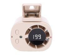 Cuifati Ventilador de Cintura Portátil con Abrazadera, Ventilador Personal Recargable de 199 Velocidades con Pantalla LED, Rotación de 360° con Linterna SOS para Exteriores, Accesorios