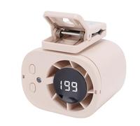 Cuifati Ventilador Portátil de Mano 199 Velocidades Ajustables USB Recargable con Pantalla LED de Rotación de 360° y Linterna SOS para Viajes, Camping Al Aire Libre