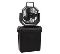 Cuifati Ventilador Recargable, Función LED de Luz Portátil Ventilador de Neblina para Fiesta de Barbacoa