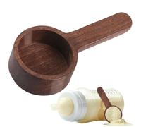 Cuillère À Café en Bois De Noyer Noir - Cuillère À Mesurer Pour Café Moulu, Grains, Poudre De Protéines Et Épices - Algunos Court 8 g Ou Long 10 g, Durable et Élégante