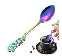 Cuillères À Dîner En Acier Inoxydable - Cuillères À Café Avec Manche | Élégantes Cuillère À Thé En Métal | Vaisselle Réutilisable Pour Boissons, Dessert, Café, Thé & Cuisine Maison