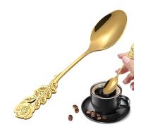 Cuillères À Dîner En Acier Inoxydable - Cuillères À Café Avec Manche | Élégantes Cuillère À Thé En Métal | Vaisselle Réutilisable Pour Boissons, Dessert, Café, Thé & Cuisine Maison