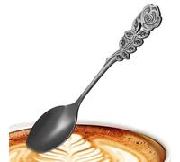 Cuillères À Dîner En Acier Inoxydable - Cuillères À Café Avec Manche | Élégantes Cuillère À Thé En Métal | Vaisselle Réutilisable Pour Boissons, Postre, Café, Thé & Cuisine Maison