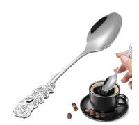 Cuillères À Dîner En Acier Inoxydable - Cuillères À Café Avec Manche | Élégantes Cuillère À Thé En Métal | Vaisselle Réutilisable Pour Boissons, Postre, Café, Thé & Cuisine Maison