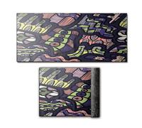 CUIMEI Alfombra Alfombra Pasillo 50 x 110 cm Antideslizante Anti Manchas Alfombra De Pasarela De Corredor con revés Antideslizante para Salón, Pasillo, Cocina, Baño, Morado