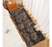 CUIMEI Alfombra Salon 40 x 145 cm, Mullida Parte Inferior Antideslizante Lavable hasta 30 Grados, Distintos Tamaños, Alfombras de Habitacion Sala, para Sala de Estar, marrón