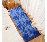 CUIMEI Alfombra Salon 50 x 135 cm, Mullida Parte Inferior Antideslizante Lavable hasta 30 Grados, Distintos Tamaños, Alfombras de Habitacion Sala, para Sala de Estar, Azul Oscuro
