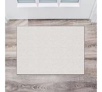 CUIMEI Alfombra Vinilica 50 x 60 cm Antideslizante y Lavable Tapete Impermeable con revés Antideslizante para pasillos salita y entradas, Blanco