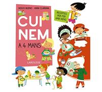 Cuinem a 4 mans. Receptes per fer amb nens (LAROUSSE - Infantil / Juvenil - Catalán - A partir de 8 años)