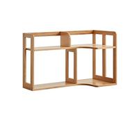 CUISGOR Estantería de escritorio creativa para el hogar, estantería doble para almacenamiento de escritorio, organizador de escritorio, adecuado para estudio, dormitorio, oficina