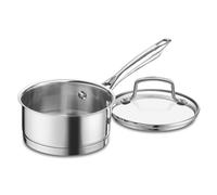 Cuisinart 8919-14 Serie profesional de cacerola de 1 cuarto con tapa de acero inoxidable acabado de espejo de acero inoxidable