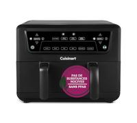 Cuisinart Freidora de Aire Doble Zona XXL, Sin PFAS, Cocina sin químicos, Fríe, asa, hornea, deshidrata, Max Crisp y mantiene caliente 2 x 5.2L - 8+ raciones Cajones dobles Piezas aptas lavavajilla