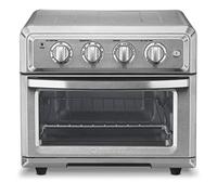 Cuisinart - Freidora de aire + horno tostador de convección 7-1 con opciones para hornear, parrilla, asar y calentar, acero inoxidable, TOA-60