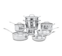 CUISINART Contour - Batería de cocina (acero inoxidable, 13 piezas)