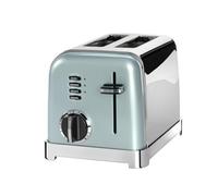 CUISINART CPT160GE Tostadora de 2 Ranuras Anchas para Pan, 6 Niveles de Tostado, 900W, Función Bagel, Descongelar y Recalentar, Rejilla de Centrado Automático, Palanca de Elevación, Verde Pistacho
