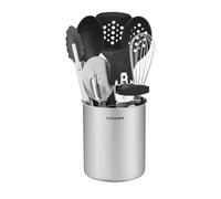 Cuisinart CTG-00-10PTS - Juego de herramientas y utensilios primarios de 10 piezas con acero inoxidable y silicona de nailon
