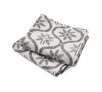 Cuisinart Fouta - Juego de 2 paños de cocina para cocina, antibacterianos, hipoalergénicos, absorbentes, 40 x 70 cm, color gris